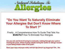 Go to: Natural Solutions to Allergies