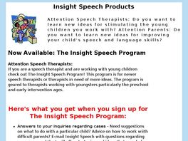 Go to: Insight Speech Products.