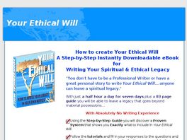Go to: How To Write Your Spiritual Ethical Will