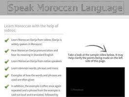 Go to: Speak Moroccan Language