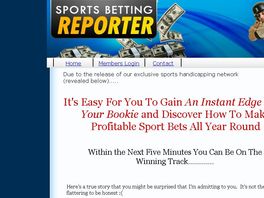 Go to: Sports Betting Reporter - High Conversions in a Hungry Market!