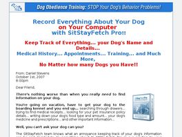 Go to: Sitstayfetch Pro: Dog Care Software.