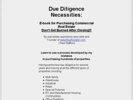 Go to: Due Diligence Necessities.