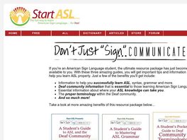 Go to: Don't Just Sign... Communicate! Asl Student Guide Series