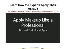 Go to: Apply Makeup Like A Professional