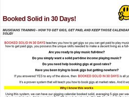 Go to: Booked Solid In 30 Days!