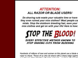 Go to: Do You Razor Shave? Stop Shaving Cuts From Bleeding--Fast!