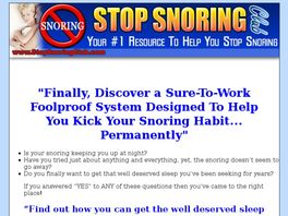 Go to: Stop Snoring Club - Your #1 Resource To Stop Snoring.