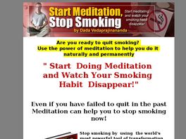 Go to: Start Meditation, Stop Smoking.