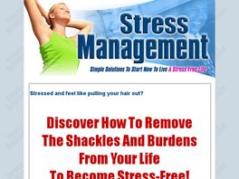 Go to: Stress Management - Pays 60% Commission.