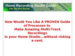 Go to: Home Recording Studio Guide - Learn To Record, Mix And Master