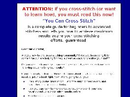 Go to: You Can Cross Stitch -eBook.
