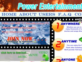 Go to: Power Entertainment -- Satellite Tv On Your PC.