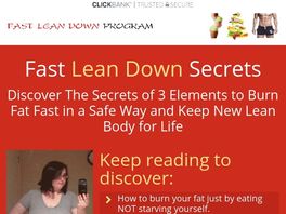 Go to: Fast Lean Down Program - High Converting In Weight Loss
