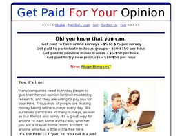 Go to: Get Paid For What You Think.
