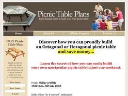 Go to: Picnic Table Plans