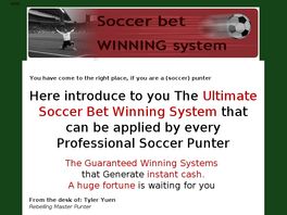 Go to: Soccer Bet Winning System