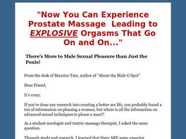 Go to: Male G Spot Massage And Pleasure Guide