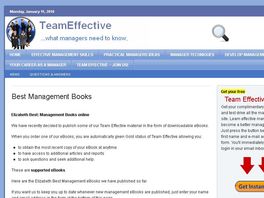 Go to: Elizabeth Best Management Books - From Team Effective