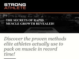 Go to: Strong Athlete Muscle Building System