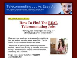 Go to: Telecommuting, Work At Home Guides.