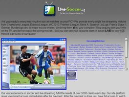 Go to: Live Soccer Matches on your PC