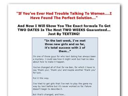 Go to: Text Game Secrets...the Ultimate Guide To Texting Women