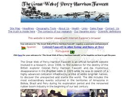 Go to: The Great Web Of Percy Harrison Fawcett.