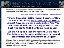 Go to: 36 Devastating Self Defense / Joint Breaking Techniques!