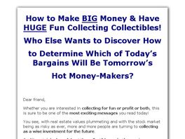 Go to: Collectibles For Fun And Profit.