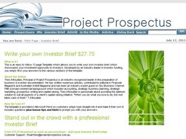 Go to: Write Your Own Investor Brief