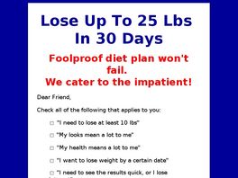 Go to: Practical Weight Loss.