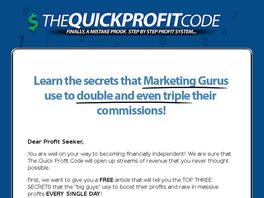 Go to: The Quick Profit Code