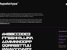 Go to: Hype4Type Typefaces.