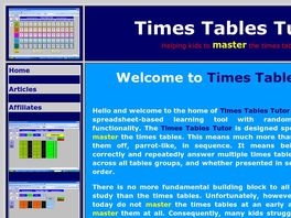 Go to: Times Tables Tutor