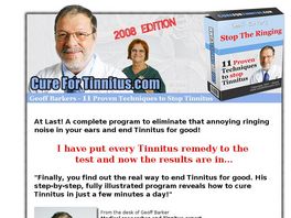 Go to: Cure For Tinnitus - Help People Stop The Ringing In Their Ears.