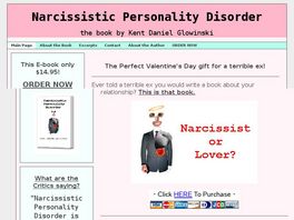 Go to: Narcissistic Personality Disorder, The Book.