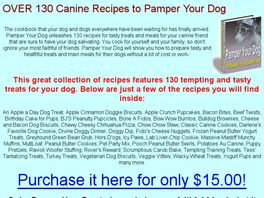 Go to: Pampered Dog And Cat Recipes.