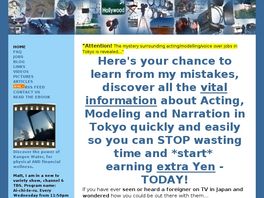 Go to: Make Money As An Actor/model In Tokyo.