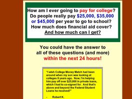 Go to: College Money Match - Find The College That Fits Your Finances.