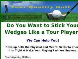 Go to: Tour Quality Wedge Play.