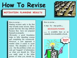 Go to: How To Revise - Revision Power.