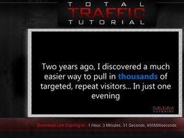 Go to: Total Traffic Tutorial: Over $4 Epc's And Up To $375 Per Sale!