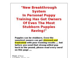 Go to: Painless & Positive Puppy Training