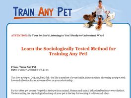 Go to: Train Any pet. Not just dogs or cats, any pet!