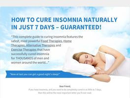 Go to: The Insomnia Solution - Stunning Sales Page Design High Converting