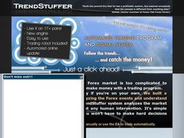 Go to: TrendStuffer Forex Trading System 60%/sale!! Brand New On Cb!