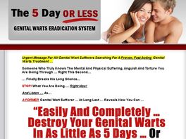 Go to: The 5 Day (or Less) Genital Warts Eradication System