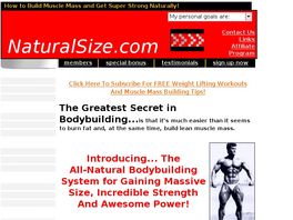 Go to: Natural Size Muscle Building - Build Muscle Mass And Strength Fast