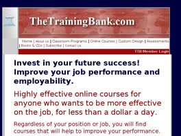 Go to: The Training Bank Management And Employee Online Training.